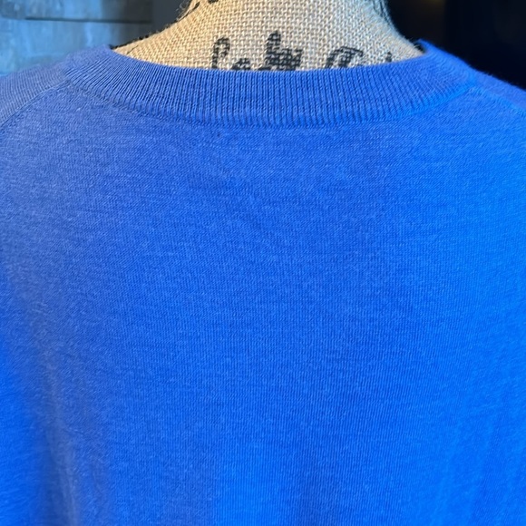 Vineyard Vines Merino wool blend long sleeve vneck light sweater periwinkle blue - Picture 7 of 14